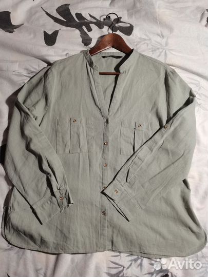Рубашка zara.Лён