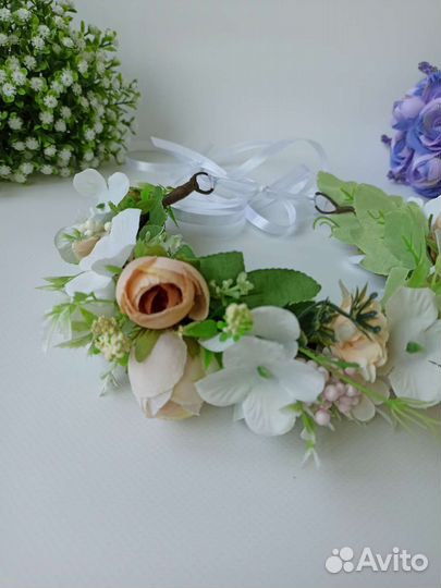 Венок на голову из цветов
