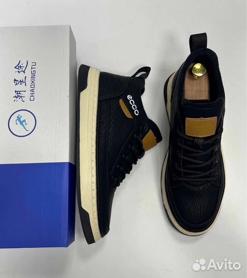 Зимние мужские кроссовки ecco (41-45)