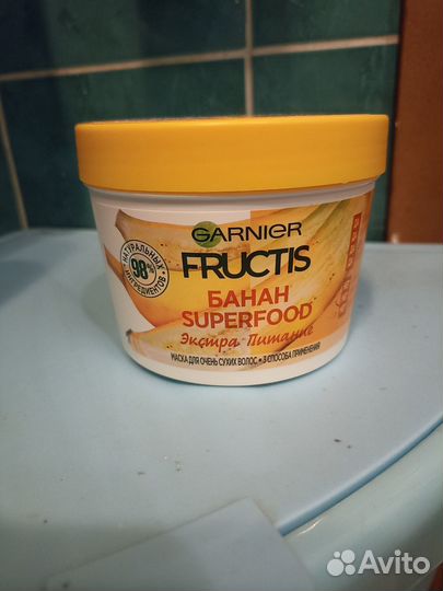 Маска для волос garnier fructis банан Superfood
