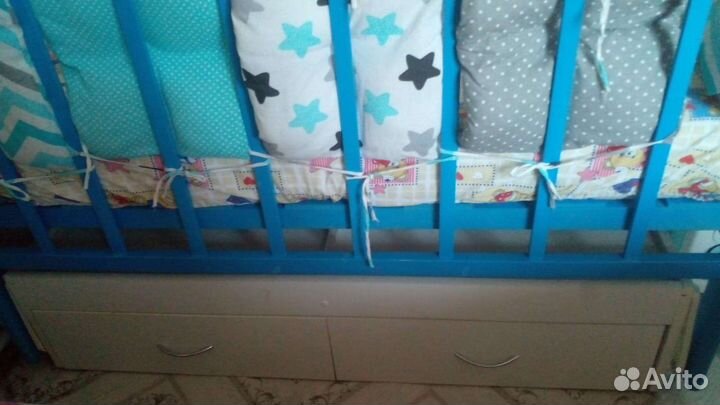 Бортики в кроватку бу