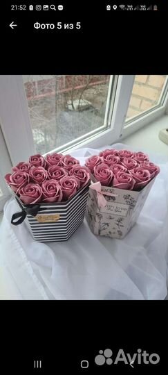 Букет из мыльных роз