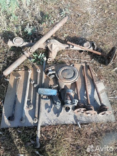 Задний мост, карданный вал, поперечный тяги и тд