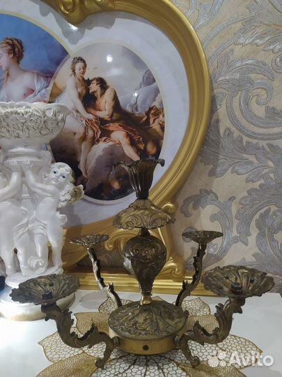 Подсвечник канделябр бронза СССР