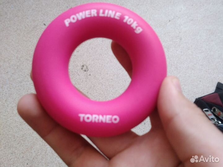 Эспандер 10 кг torneo розовый