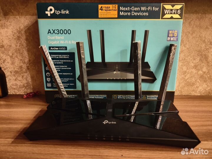 Wifi роутерWi-Fi 6 от TP link Archer ax50 с USB 3