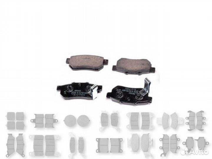 Колодки задние Honda Accord 85