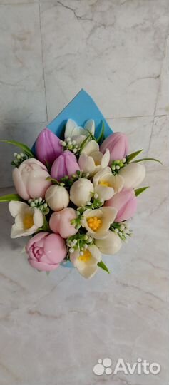 Букет цветов из мыла