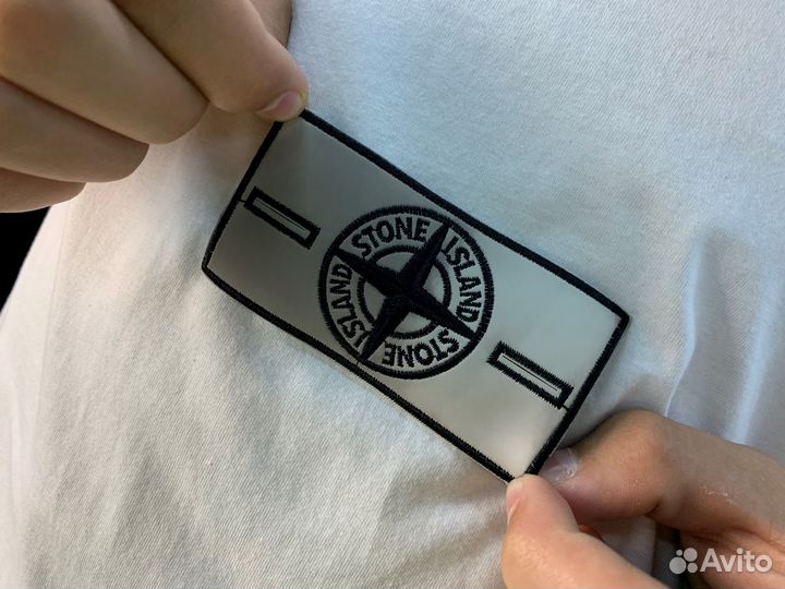 Патч Stone island термо (меняет цвет) нашивка