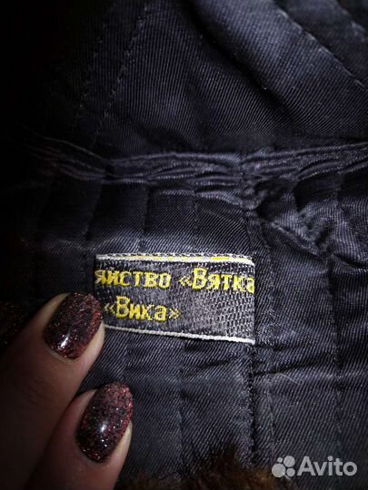 Норковая шапка мужская бу