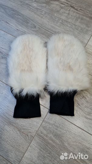 Зверошапка с варежками новая, шапка с ушами