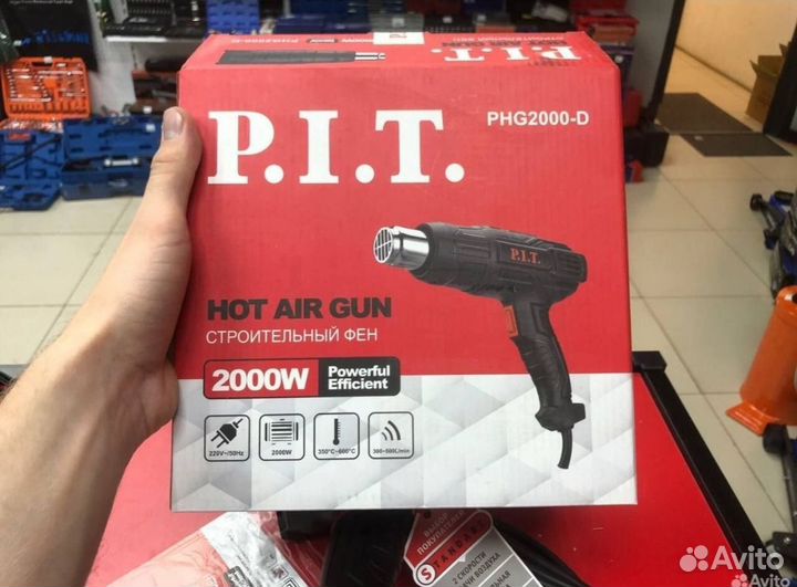 Фен PIT 2000вт 350-600с