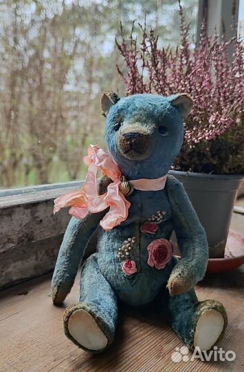 Винтажный мишка в технике тедди