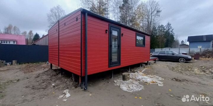 Каркасная баня мобильный домик в наличии