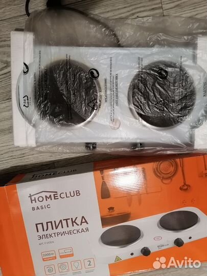 Плита электрическая 2 комфорки на гарантии