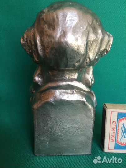 Бюст. Лев Николаевич Толстой. Силумин. 16 см. СССР