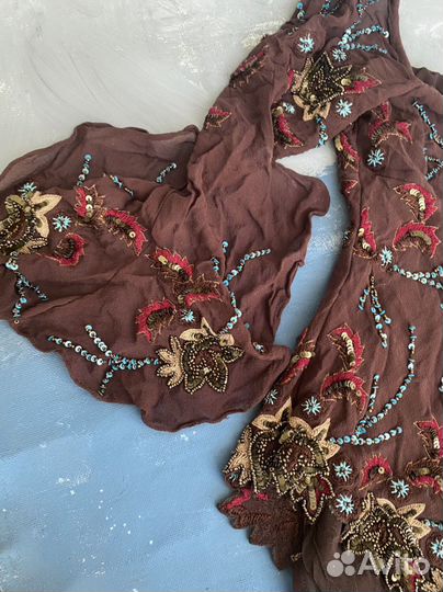 Вышивка по шёлку, блуза