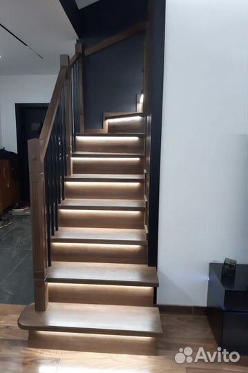 Изготовление и установка деревянных лестниц