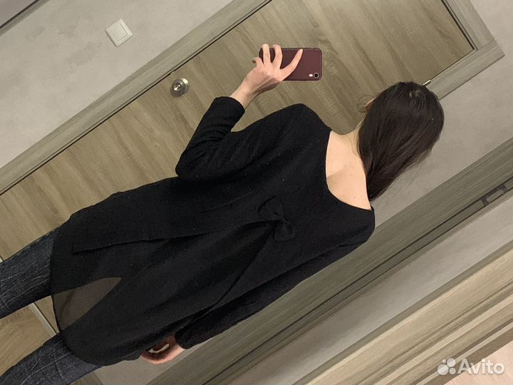 Свитер туника женский оверсайз