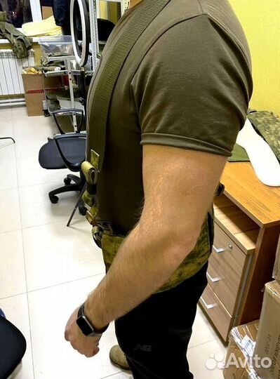 Боевой пояс с баллистической защитой и лямками Бр1