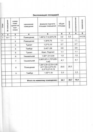 Помещение свободного назначения, 44.1 м²