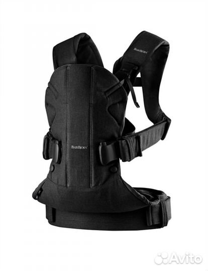 Эргорюкзак babybjorn One Cotton черный