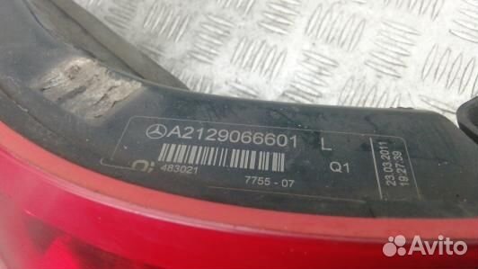 Фонарь задний левый mercedes benz E-class W212 (BD