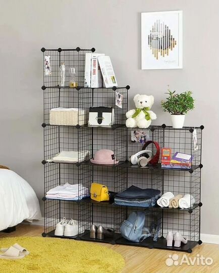 Стеллаж металлический разборный мобильный