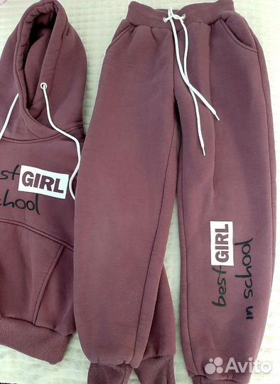 Теплый костюм на девочку 122