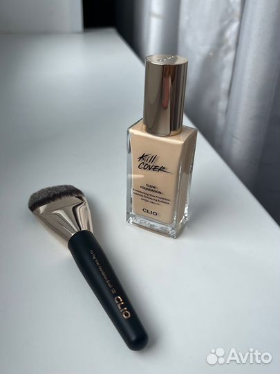 Тональный крем clio kill cover glow с кистью
