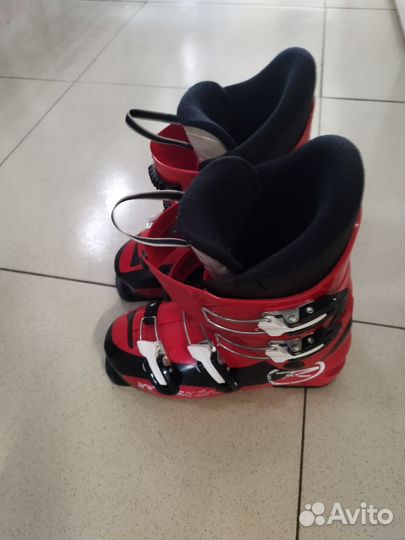 Горные лыжи 138 см и ботинки