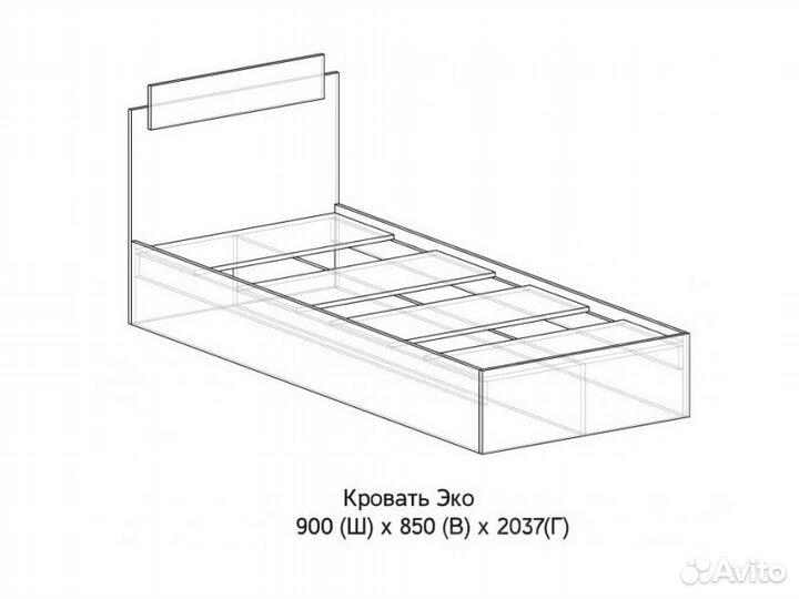 Кровать Эко