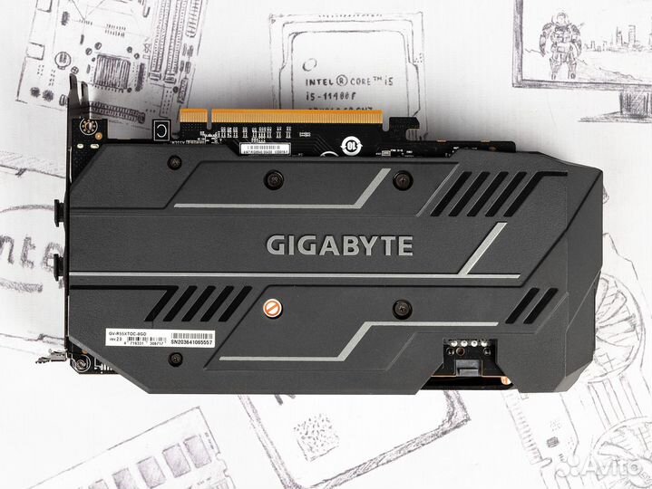 Видеокарта gigabyte AMD Radeon RX 5500XT OC 8Gb
