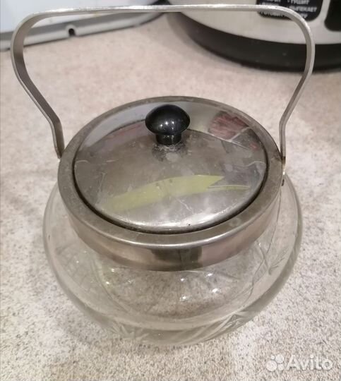 Чайник заварочный металлический СССР, сахарница