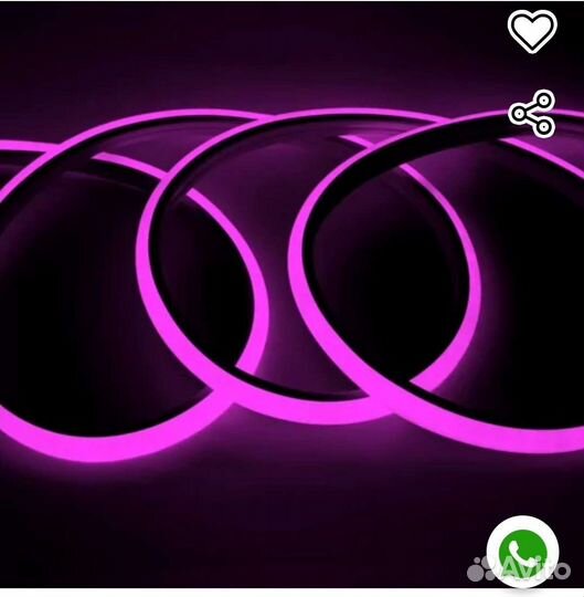 Гибкий неон 220 в мультиколор RGB