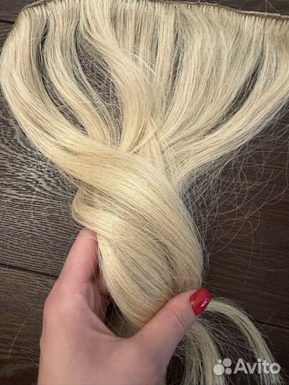 Волосы для наращивания на заколках 40 см