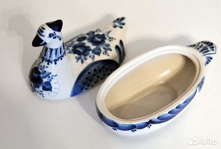 Уточка Гжель. Ручная работа