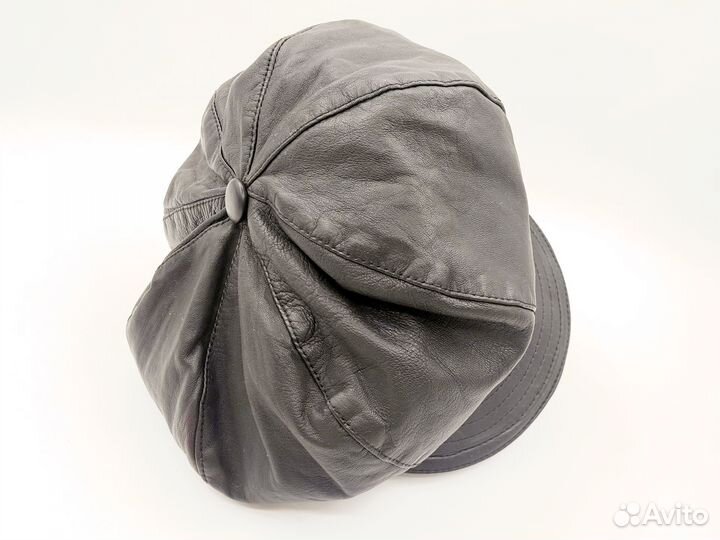 Кепка кепи женская натуральная кожа