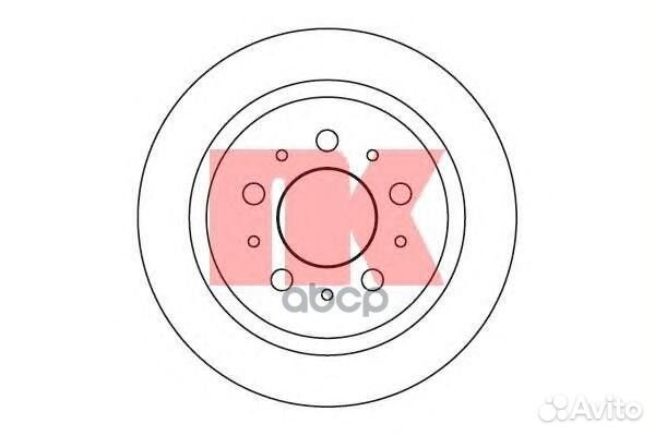 204827 Диск тормозной volvo 740/760/940/960 зад