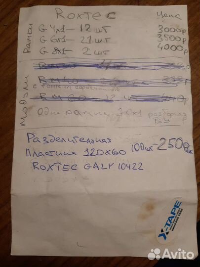 Пластины и рамки roxtec G4 G6 G8