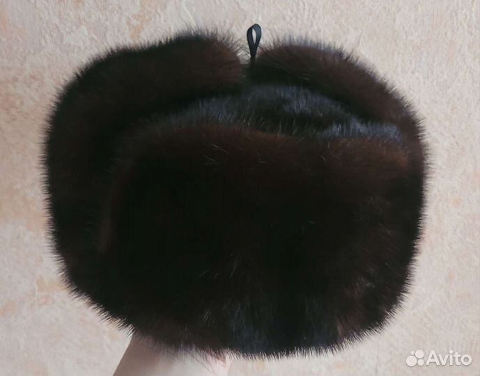 Норковая шапка мужская ушанка