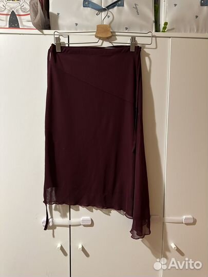 Юбка тюль бордо 42 размер