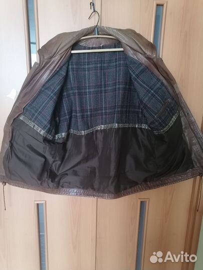 Мужская куртка,б/у из натуральной кожи
