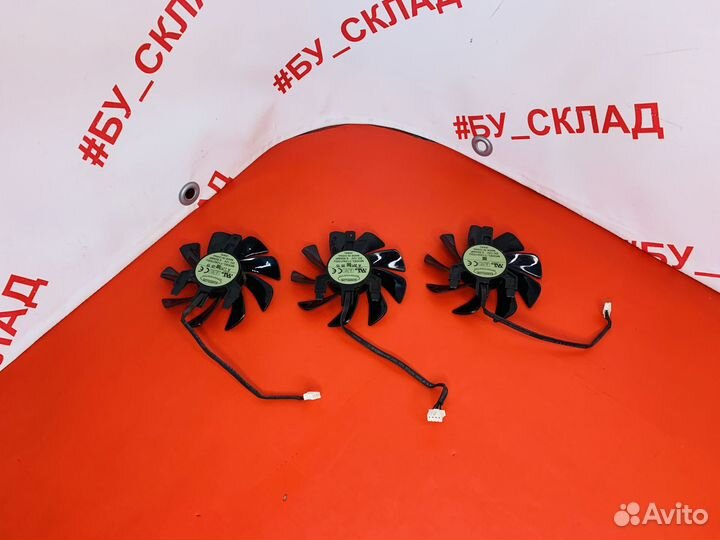 Кулер 3шт 4 pin для видеокарт 960 1050 ti 1060 107