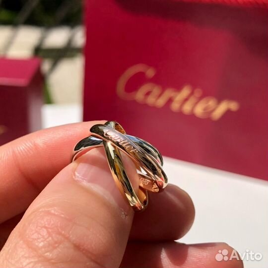 Кольцо Cartier trinity маленькая модель