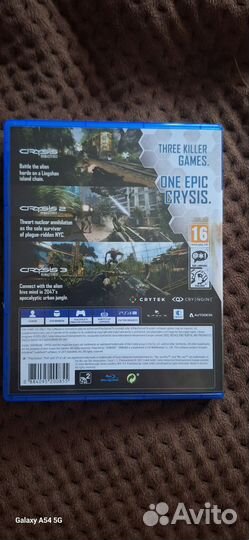 Crysis remastered trilogy ps4 диск