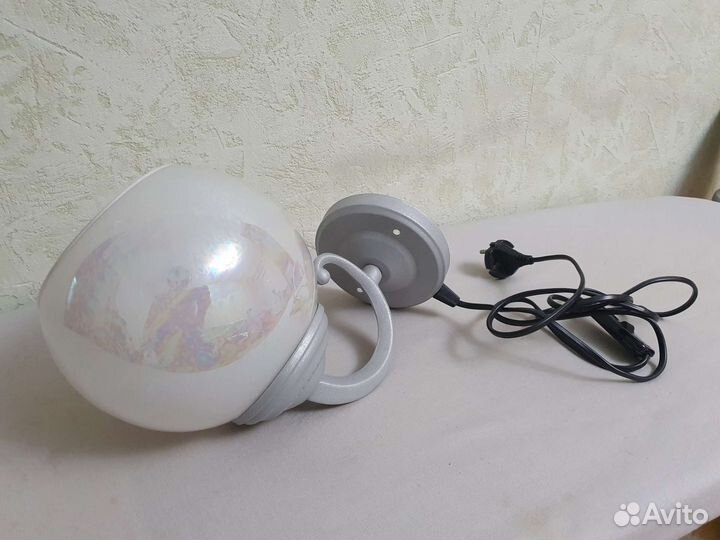 Светильник настенный круглый, стекло