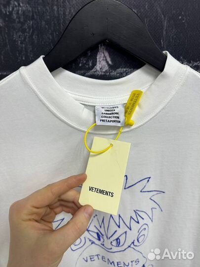 Футболка vetements белая limited
