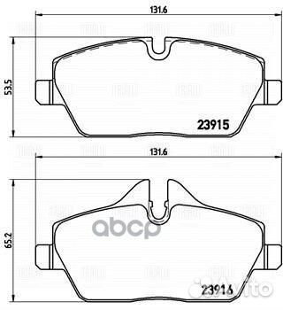 Колодки торм. для а/м BMW 1 (E81/87) (04) /Mini