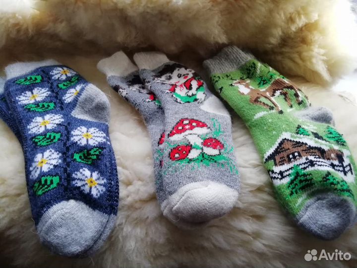 Шерстяные носки